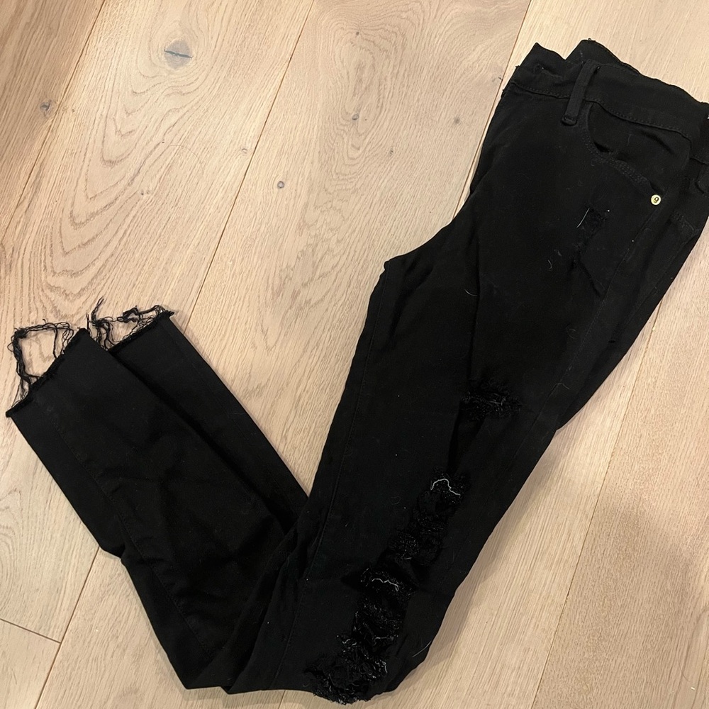 FRAME Le High Ripped Skinny jeans